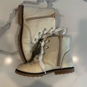 Cat & Jack Gold Combat Boots | Size 11